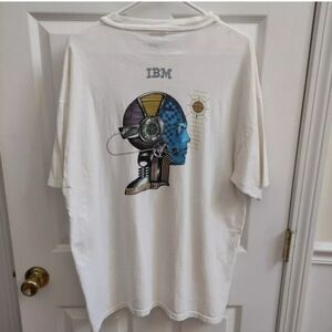 Vintage IBM Computer RS/6000 T Shirt Hanes Beefy -T Size XL